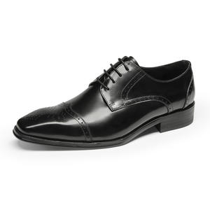 Nouvelles Chaussures Derby Homme en Cuir Façon Habillée Imperméables à Enfiler Bout Rond pour Bureau et Mariage, Faites à la Main, Collection 2026 - Product Image 4