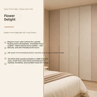 Armoire coulissante en bois massif minimaliste de la série Qi, meuble de rangement pour chambre à coucher, pour la maison