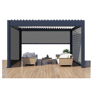 Fabricación Marco de metal Gazebo Jardín Gazebo de <span class=keywords><strong>hierro</strong></span> <span class=keywords><strong>forjado</strong></span> Gazebo prefabricado Pergula Pérgola de aluminio - Product Image 5