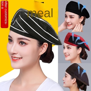 Casquette de chef <span class=keywords><strong>d</strong></span>'hôtel rayée en PU, casquette de <span class=keywords><strong>pirate</strong></span> pour serveur de café-restaurant occidental, béret, casquette de newsboy, casquette unisexe à visière, toutes saisons - Product Image 5
