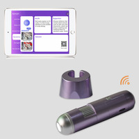 Analizzatore Digitale per Capelli e Cuoio Capelluto 50X 200X con Doppia Lente e Batteria Integrata per Cliniche Professionali