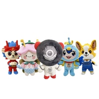 Peluche personnalisée OEM ultra douce avec rembourrage en coton PP, jouets mascotte animaux en gros, emballage boîte cadeau
