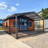 Maison préfabriquée en conteneur portable extensible de 20 pieds 40 pieds Maison préfabriquée 3 4 5 6 chambres à coucher Villa pliante préfabriquée mobile