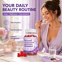 Complément alimentaire beauté quotidien à base de collagène, biotine, vitamine C et mélange d'herbes, gommes pour l'amélioration mammaire