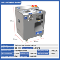 Machine à trancher la viande fraîche automatique multifonctionnelle en acier inoxydable haute puissance, hachoir à viande pour restaurant