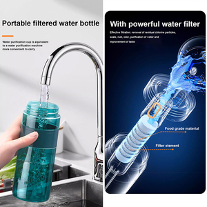 En Gros Bouteille d'<span class=keywords><strong>Eau</strong></span> Filtrante Portable de 500 ml avec Filtre à Charbon Actif pour le Camping, la Randonnée, la Consommation et les Situations d'Urgence - Product Image 3