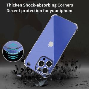 Étui de protection ultra-fin en TPU et PC, design sportif, antichoc, coins à coussin d'air, pour 13/13 Pro Max, coque transparente, anti-chute - Product Image 2