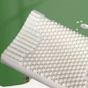 כרית עיסוי לצוואר לטקס טבעי הנמכרת ביותר עם תמיכה בעמוד השדרה הצווארי ועיצוב נושם - Product Image 3