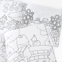 Livre de coloriage personnalisé pour enfants en gros, reliure agrafée, impression offset couleur, livre d'activités de dessin pour enfants