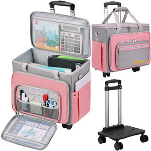 Maletín con Ruedas Desmontable de Gran Capacidad para Mujer, Maletín con Ruedas Retráctiles, Bolsa de Nailon para el Trabajo y la Enseñanza - Product Image 1