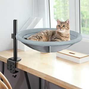 Yeni varış kedi masası yatak 360 ° dönen ve yüksekliği ayarlanabilir kedi hamak levrek kediler yatak masa için çıkarılabilir yıkanabilir kapak ile - Product Image 1