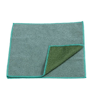 2 में 1 माइक्रोफाइबर रसोई स्क्रबर कपड़े गैर स्क्रैबर डिश कपड़े को सोखने योग्य स्क्रब कपड़े थोक - Product Image 1