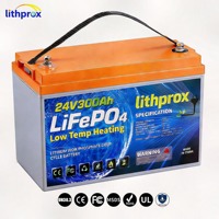 Batterie Lithium LiFePO4 24V 300AH à décharge profonde, Grade A, pour voiturette de golf, avec BMS intelligent CAN Bus, borne M8, 6000 cycles, CE RoHS IP67, OEM ODM
