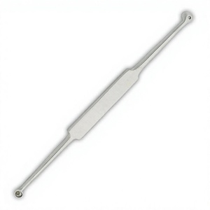 Double-Ended Stainless Steel <b>Polished</b> Blackhead Remover Tool Straight Design for <b>Face</b> Care Acne Extraction Premium Quality - Product Image 3