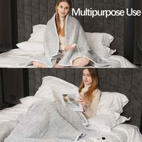 Couverture Chauffante Électrique 170*50cm à Prix Compétitif 12V 24V avec 4 Niveaux de Chauffage Rapide pour Voitures, Camions, VR
