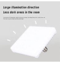 Ampoule LED carrée E27 B22 blanche 20W-60W, angle de faisceau 160°, certifiée CE, IRC 80, garantie 2 ans, pour usage intérieur dans les maisons et les hôtels