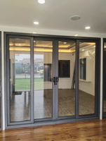 Excellente porte coulissante en verre de glissière de patio de balcon en aluminium cassable de preuve saine