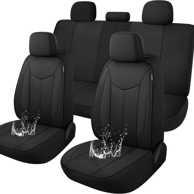 Universal Airbag Compatible Car Seat Cover Waterproof Protection Full Set Polyester Car Seat Cover for Sedan Vans