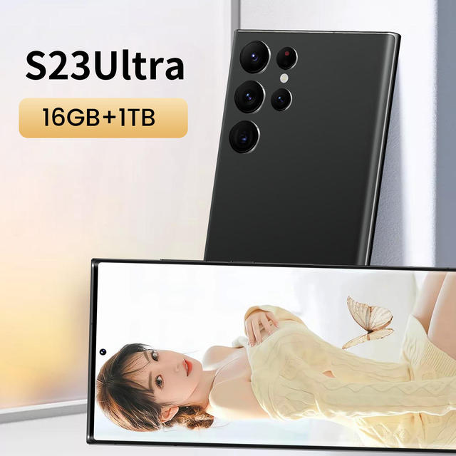 Original Smartphone S23 Ultra 16GB+1TB 5G 7.3inch HD OLED 120Hz 48MP 108MP Built-in Pen Android 13 6000-6999mAh Factory Direct
