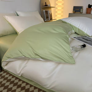 Buz ipek yorgan seti öğrenci yurt çarşaf güz kapakları su dayanıklı 300tc ışık lüks Modern sadelik High-End - Product Image 2