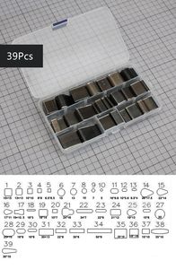 طقم أدوات لتقطيع الهواتف, طقم أدوات لتقطيع الجوفاء بثقب واحد على شكل حرف واحد ، 24/39/52 ، أداة يدوية الصنع من الجلد للحرف اليدوية - Product Image 5