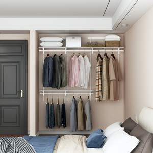 Armoire simple économique en fil métallique, organisateur de placard, étagères en fil métallique pour placards - Product Image 1