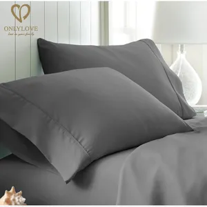 Taie d'oreiller blanche 100% coton de haute qualité pour maison/hôtel 233TC - Product Image 2