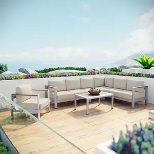 Superventas, hotel, complejo turístico, apartamento, Bistro, moderno, modular, conjunto de sofá seccional, muebles de exterior para patio