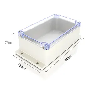 With Flange Electrical Control Panel Board Housing Manufacturer Custom IP65 ABS Plastic Waterproof Enclosure Box For Electronic