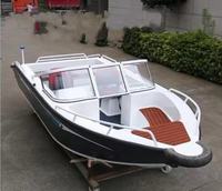Perahu 17 kaki untuk peralatan perjalanan air keluarga motor elektrik dan minyak pilih 30-90 HP untuk multi tampilan penjualan terbaik