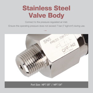 SNS qpm qpf loạt khí nén thường mở thường đóng điều chỉnh áp suất không khí công tắc điều khiển - Product Image 6