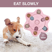 Distributeur interactif de friandises pour chien, bol anti-étouffement pour l'alimentation lente et l'entraînement IQ, pour ralentir la consommation et soulager l'ennui