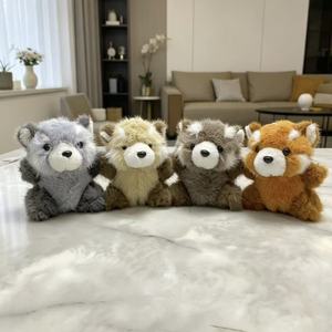 Peluches Adorables de <span class=keywords><strong>Mapache</strong></span> y Panda Rojo, Juguetes de Peluche para Máquina de Garras, Llavero de Peluche de <span class=keywords><strong>Mapache</strong></span> y Panda Rojo - Product Image 1