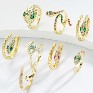 Gold Flexible Payment Terms for Wholesalers Lightweight halo Setting Rings High Quality Copper Fashion Jewelry - Product Image 1
