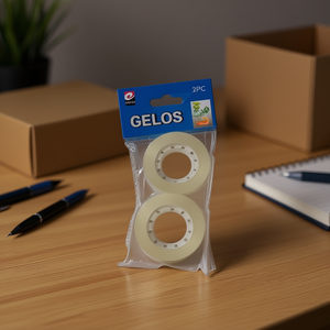 Cinta Adhesiva Transparente Mnj Celos de 2 cm, Paquete de 2 Piezas para Empaque y Uso de Oficina - Product Image 2