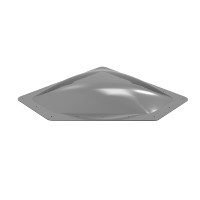 Remplacement de lanterneau pour camping-car, dimensions extérieures 11'' x 24'', compatible avec tous les ouvertures standard de 8'' x 20'', pour caravane, remorque, quinzième roue