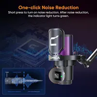 Microphone Gaming USB Comica Uni Pro avec Suppression du Bruit, RGB, Bouton de Gain pour Streaming et Podcast