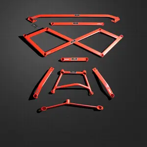 LVTU Aluminum CNC Machined 3-Point Strut Tower Brace Subframe Bar Safety Bar for Ford Mondeo 2013-2019