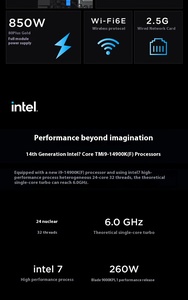 Original Brand Ultra9-285K RTX5070Ti 16G Graphics Card 32G 2TB SSD Lenovos Water Blade 9000K Computer Gaming Machine Desktop Bla - Product Image 4