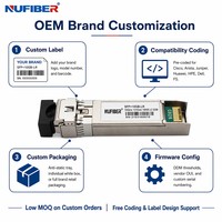 Módulo Transceptor Óptico OEM SFP+ 10G LR 1310nm 10km SMF Dúplex LC DDM 10GBASE-LR EML PIN Conectable en Caliente para Cisco