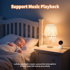 5MP 베이비 모니터 5.5인치 디지털 디스플레이 1080p 해상도 양방향 오디오 야간 투시 듀얼 뷰 OEM ODM 카메라가 장착된 베이비폰 - Product Image 6