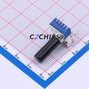 Resistencia Ajustable/Potenciómetro RK12L1230C0Q, Componente de Orificio Pasante (THT)-6P, Resistencia de 15.5x12mm, 10kOhm, 20% - Product Image 1