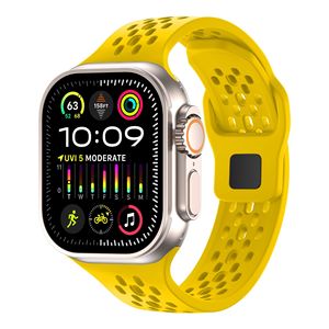 Cinturino in Silicone Traspirante con Fori per <span class=keywords><strong>Apple</strong></span> <span class=keywords><strong>Watch</strong></span> 38 40 46 41 42 44 <span class=keywords><strong>45</strong></span> 49MM, Cinturino Sostitutivo Anti-Sudore - Product Image 3