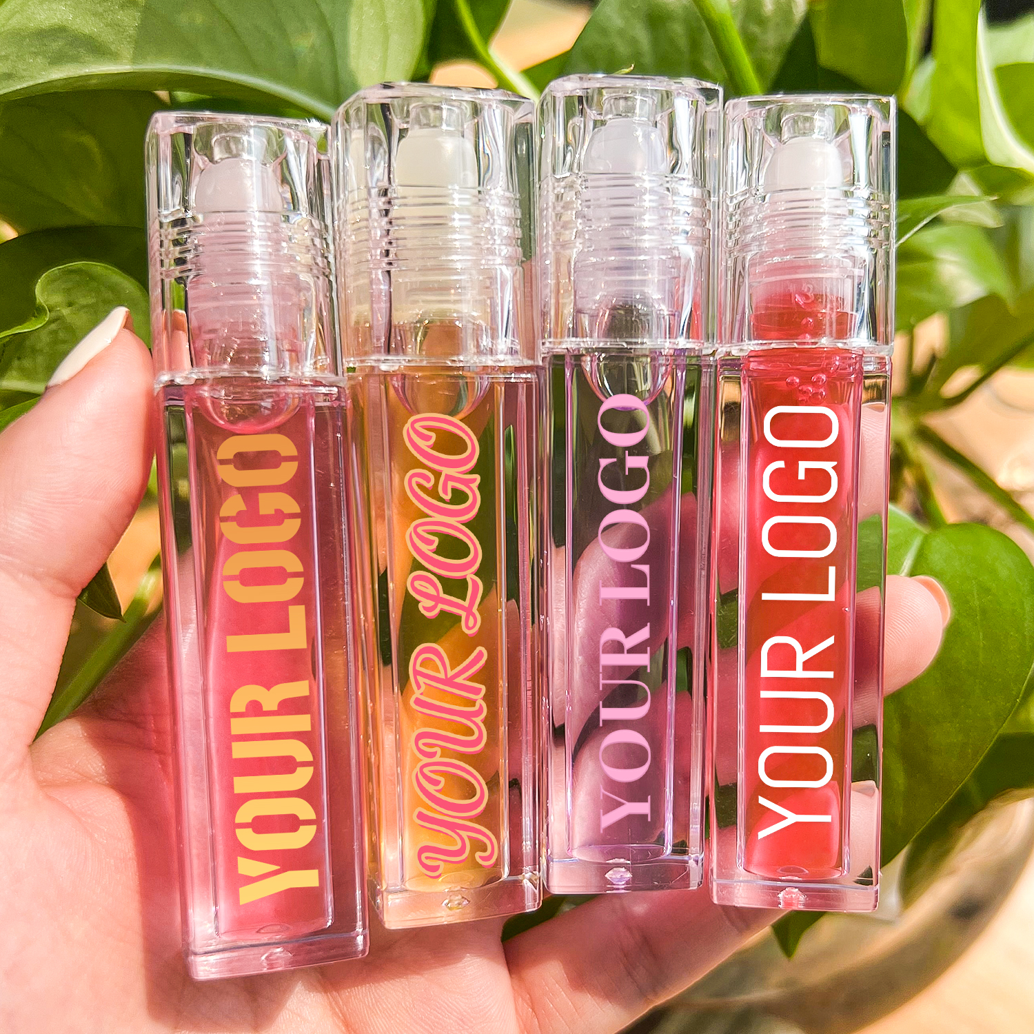 Roll on plumping frutas perfumado sabor private label gloss óleo labial matizado óleo labial vegan atacado óleo labial personalizado