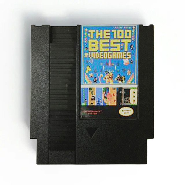 NES the 100 Best Video Game 153 in 1 Gold Green Black 8 Bit Game Cartridge 72 Pins Retro for NES