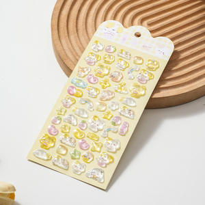 Autocollant 3D en relief de dessin animé pour enfants, mignon, pour bricolage, coque de téléphone 3D, décoration de couverture d'ordinateur portable, autocollant 3D - Product Image 2