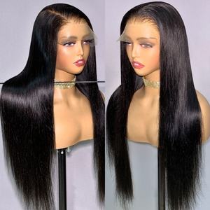 Per Plucked 7x6 HD <span class=keywords><strong>Swiss</strong></span> Lace Double Drawn Glueless 7x6 HD Lace Cheveux humains bruts Perruque sans colle Cheveux vietnamiens - Product Image 3