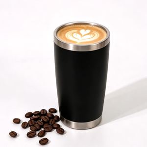 Travel BPA-Free Stainless Steel Vacuum <b>Coffee</b> <b>Cup</b> with Straw <b>Lid</b> Logo Customizable Tumbler for Car - Product Image 3