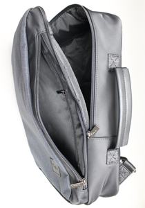 Fashion trendy Durable Polyester <b>lightweight</b> Two shoulder strap Black use business trip Laptop <b>Backpacks</b> for men - Product Image 5