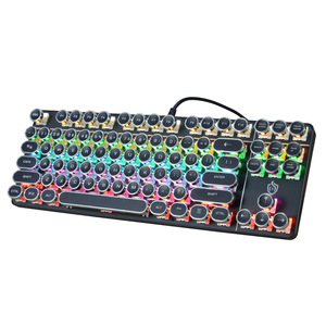 Teclado mecánico Meishang E-Zu 917 Punk, 87 teclas, retroiluminación RGB, teclado para juegos con cable, programable, para computadora de escritorio - Product Image 2